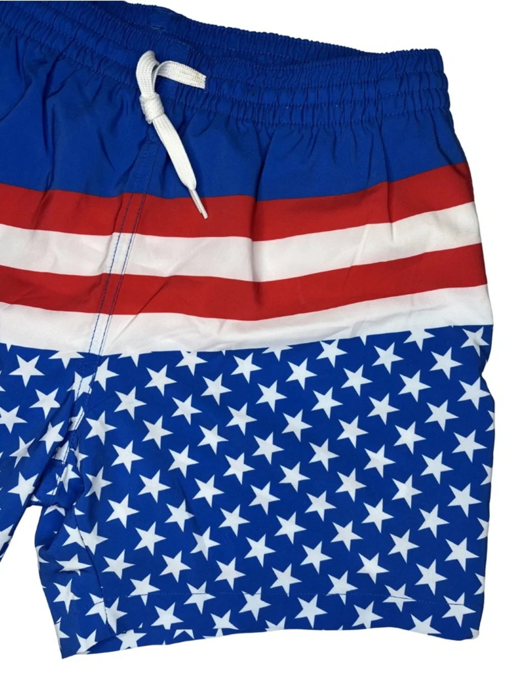 Chubbies Men’s American Flag Swim Trunks Patriotic USA Stars & Stripes